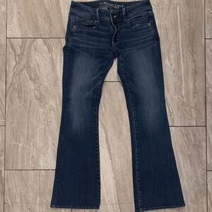 American Eagle Outfitters Dark Blue Flare Jeans